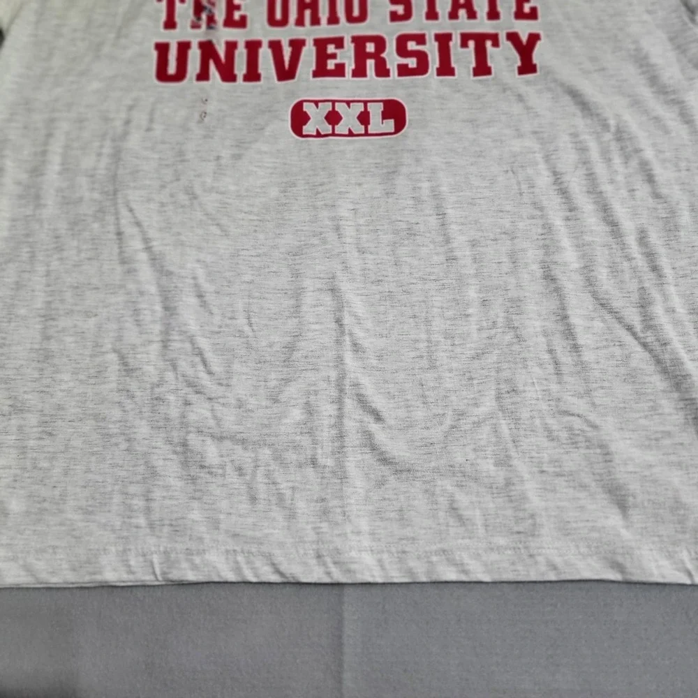 VTG Ohio State University Buckeyes Heather Ringer‎ Tee T-Shirt Size XL NOS NWT